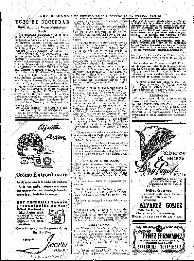 ABC MADRID 08-02-1959 página 70