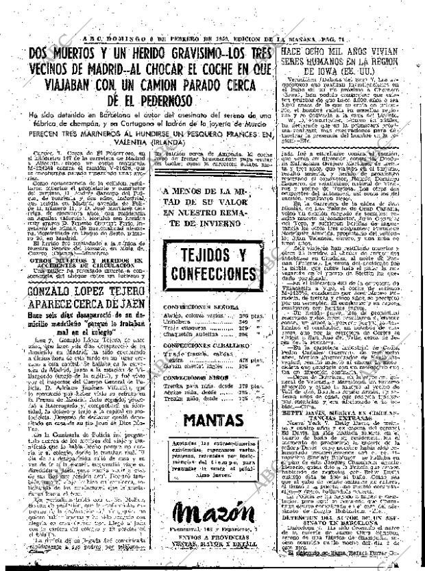 ABC MADRID 08-02-1959 página 71