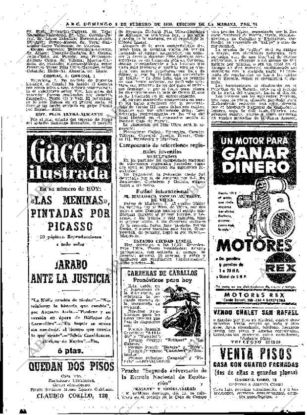 ABC MADRID 08-02-1959 página 74