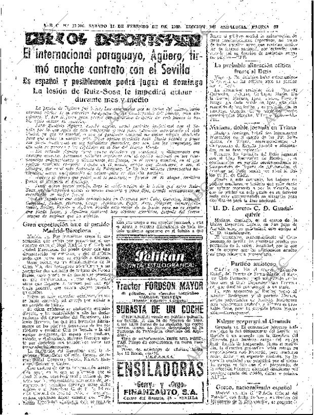 ABC SEVILLA 14-02-1959 página 23