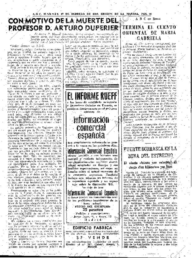 ABC MADRID 17-02-1959 página 25