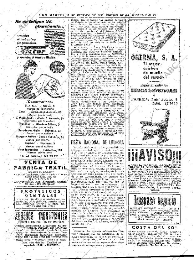 ABC MADRID 17-02-1959 página 32