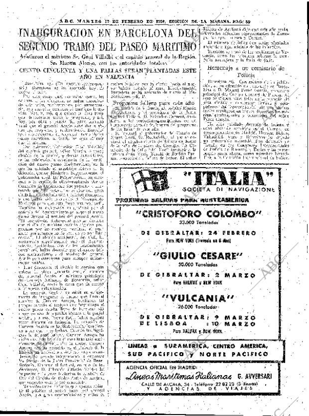 ABC MADRID 17-02-1959 página 33