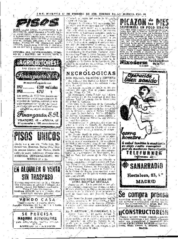 ABC MADRID 17-02-1959 página 34