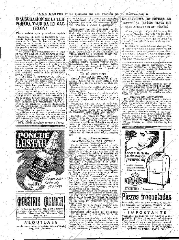 ABC MADRID 17-02-1959 página 44