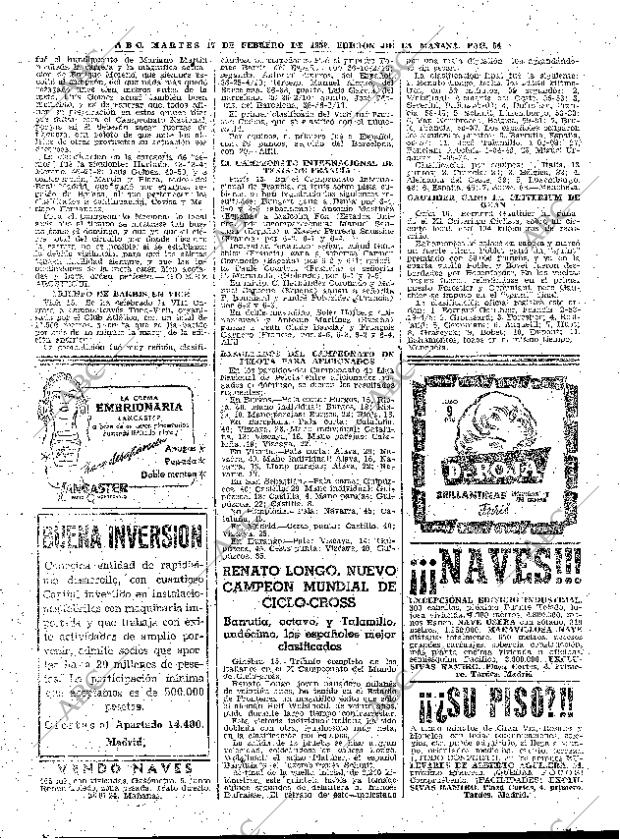 ABC MADRID 17-02-1959 página 54