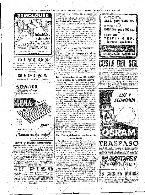 ABC MADRID 18-02-1959 página 38