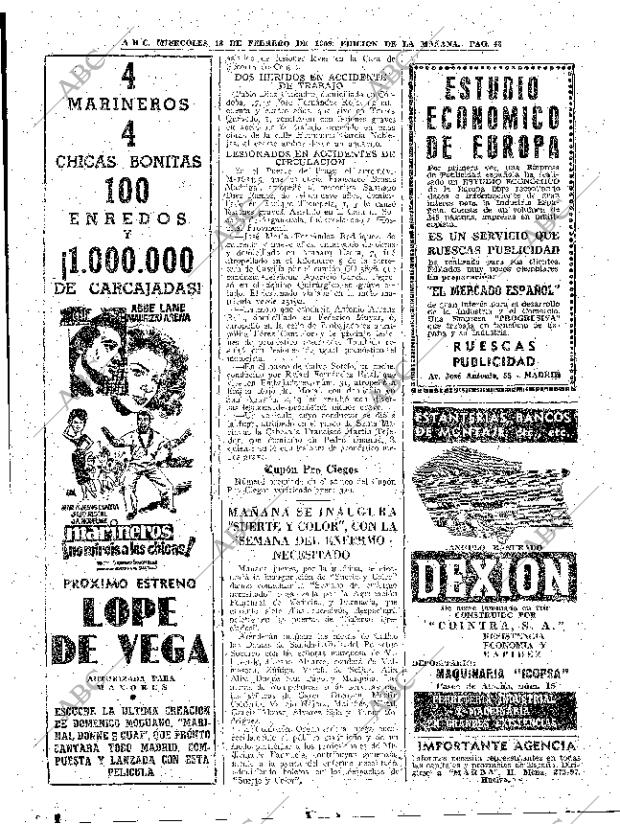 ABC MADRID 18-02-1959 página 48