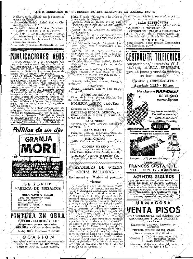 ABC MADRID 18-02-1959 página 50