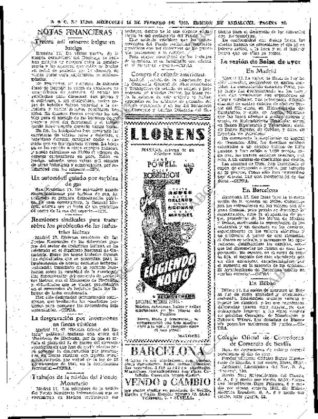 ABC SEVILLA 18-02-1959 página 26