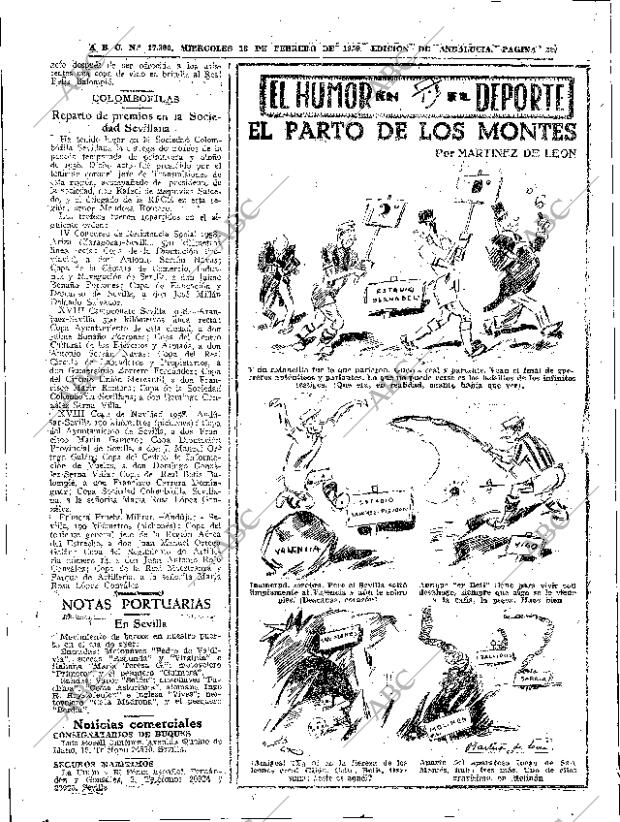 ABC SEVILLA 18-02-1959 página 32