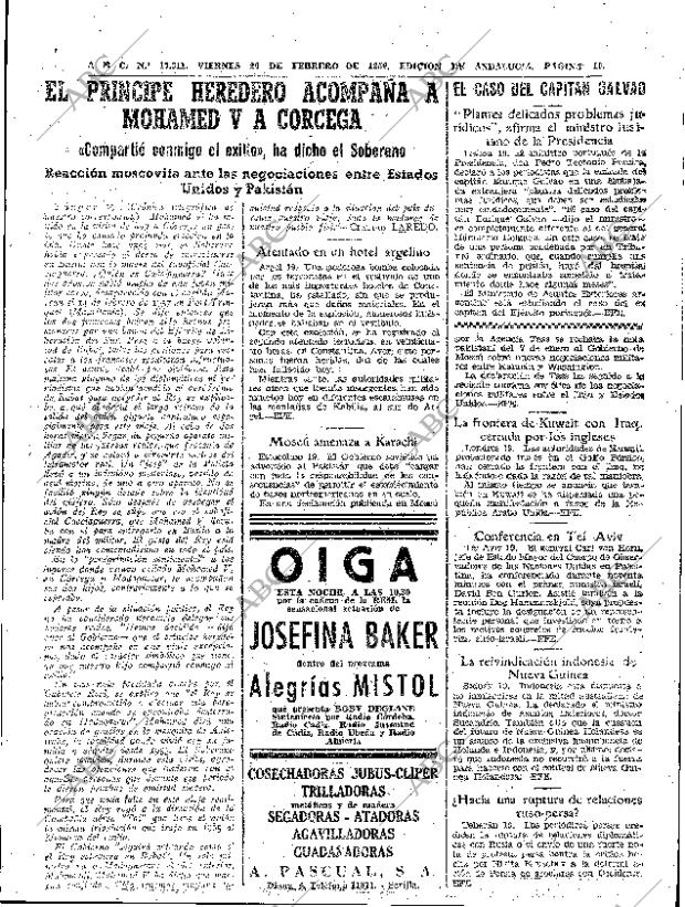 ABC SEVILLA 20-02-1959 página 19