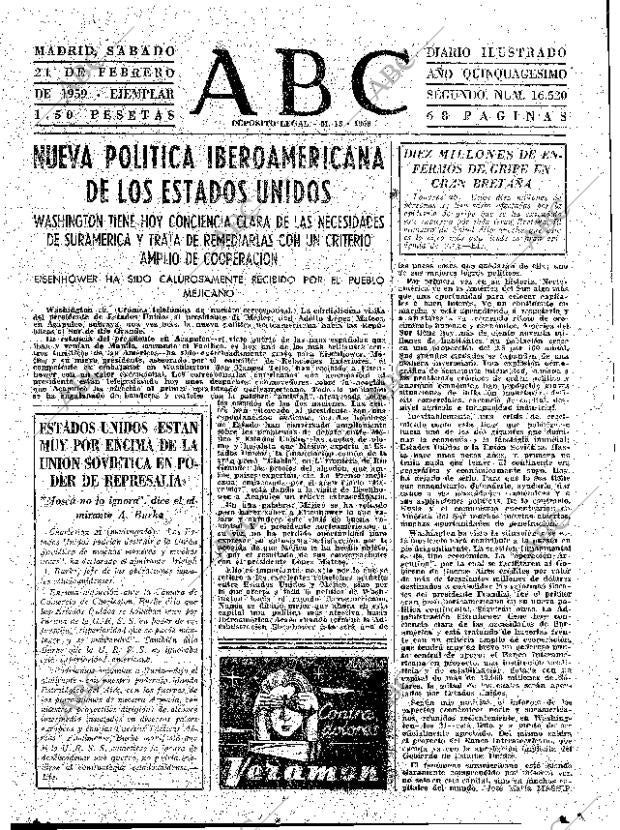 ABC MADRID 21-02-1959 página 23