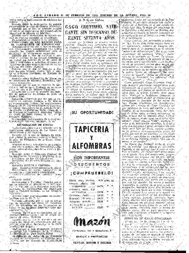 ABC MADRID 21-02-1959 página 26