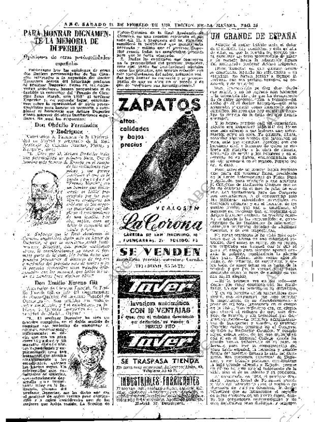 ABC MADRID 21-02-1959 página 35