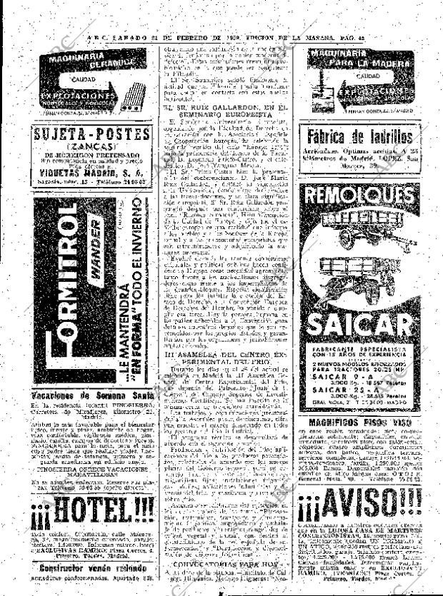 ABC MADRID 21-02-1959 página 42