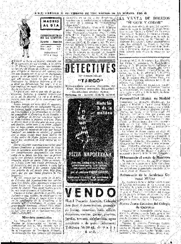 ABC MADRID 21-02-1959 página 45
