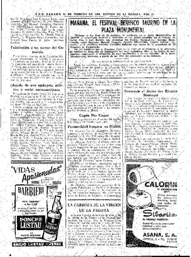 ABC MADRID 21-02-1959 página 46