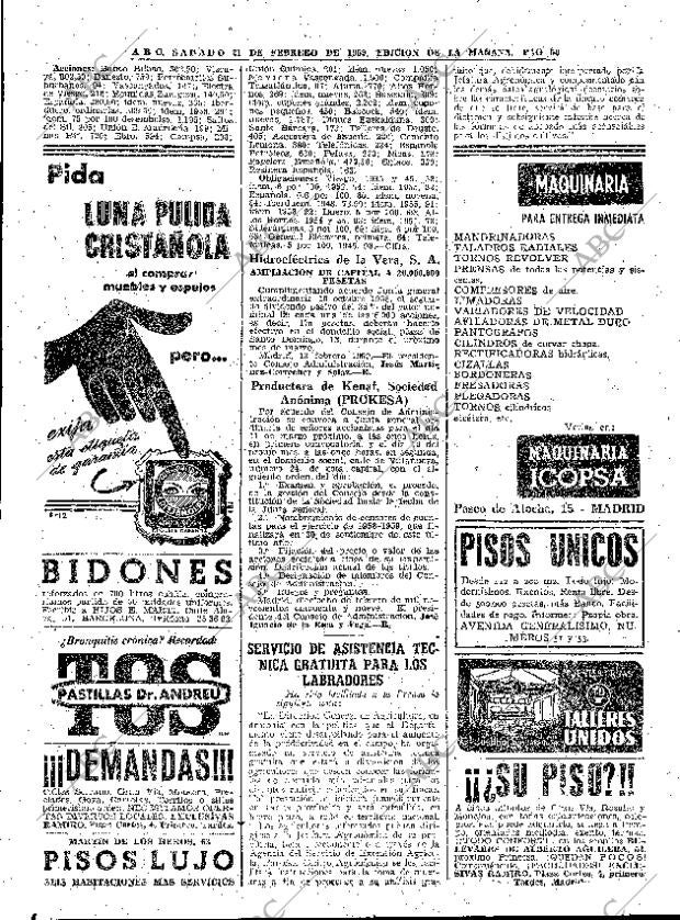 ABC MADRID 21-02-1959 página 50