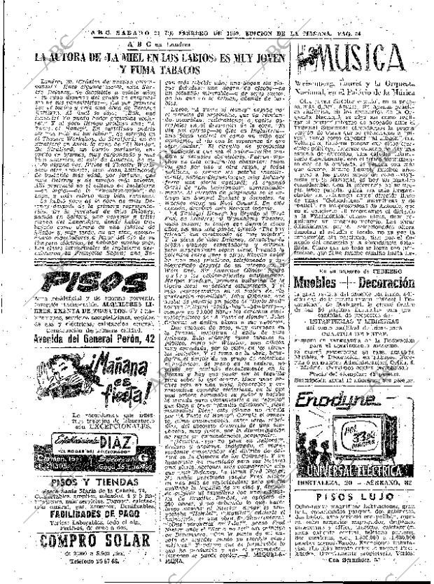 ABC MADRID 21-02-1959 página 54