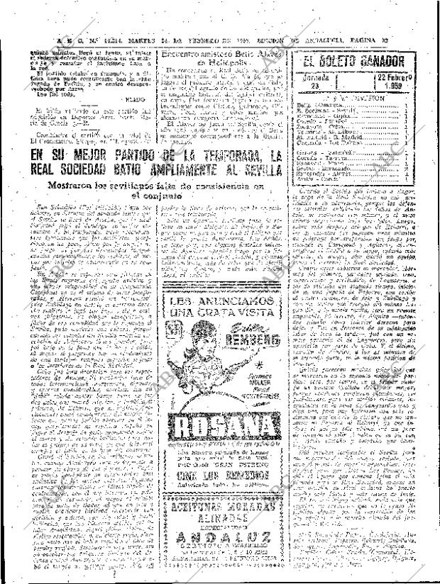 ABC SEVILLA 24-02-1959 página 32