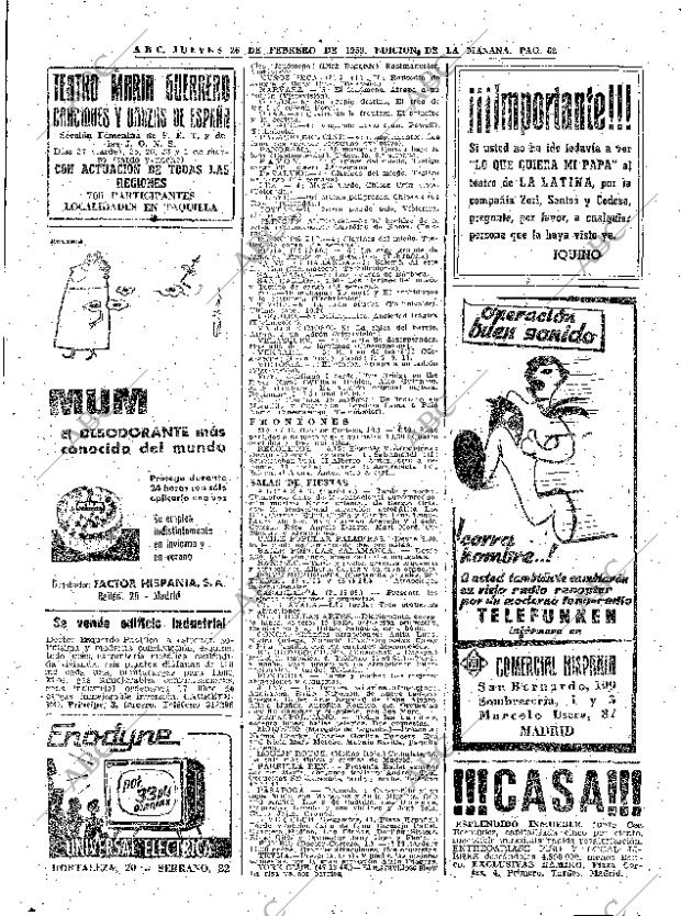 ABC MADRID 26-02-1959 página 62