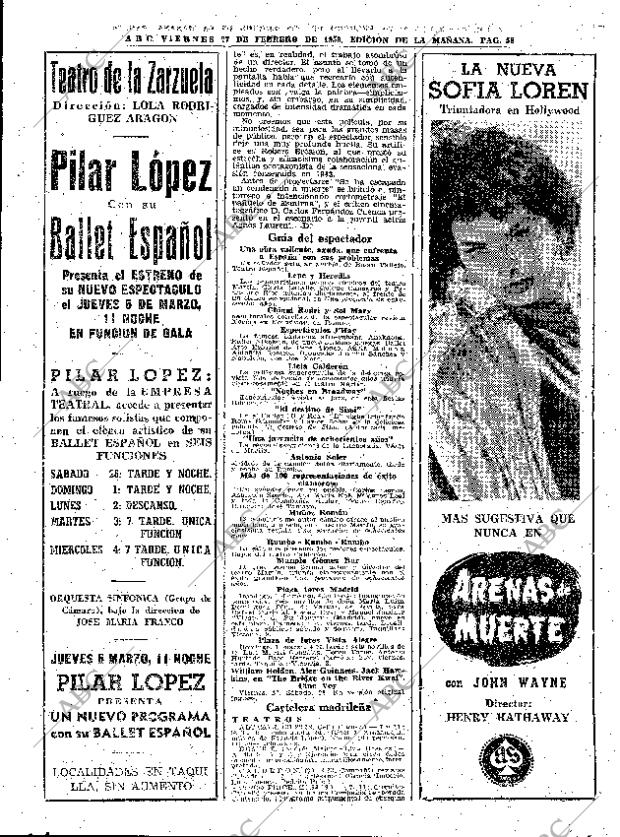 ABC MADRID 27-02-1959 página 58