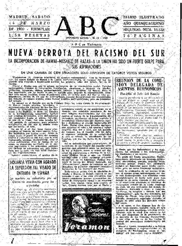 ABC MADRID 14-03-1959 página 31