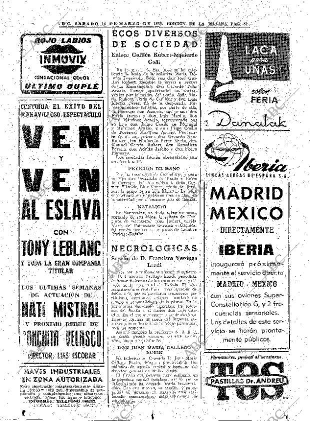 ABC MADRID 14-03-1959 página 52
