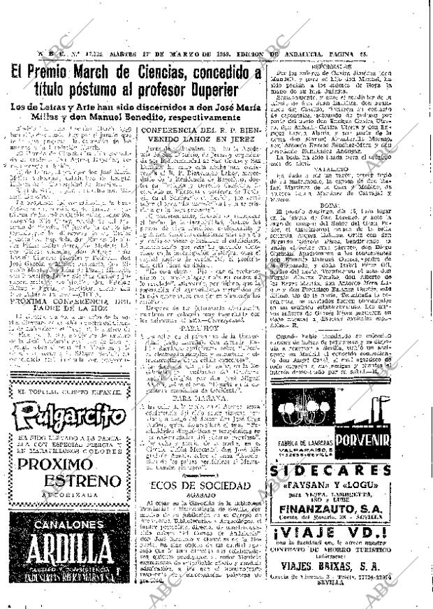 ABC SEVILLA 17-03-1959 página 25