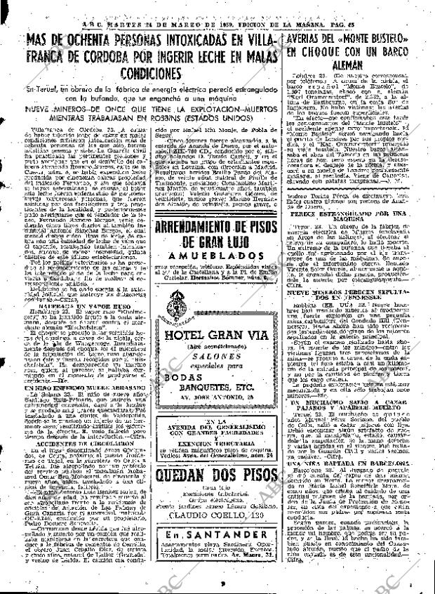 ABC MADRID 24-03-1959 página 45