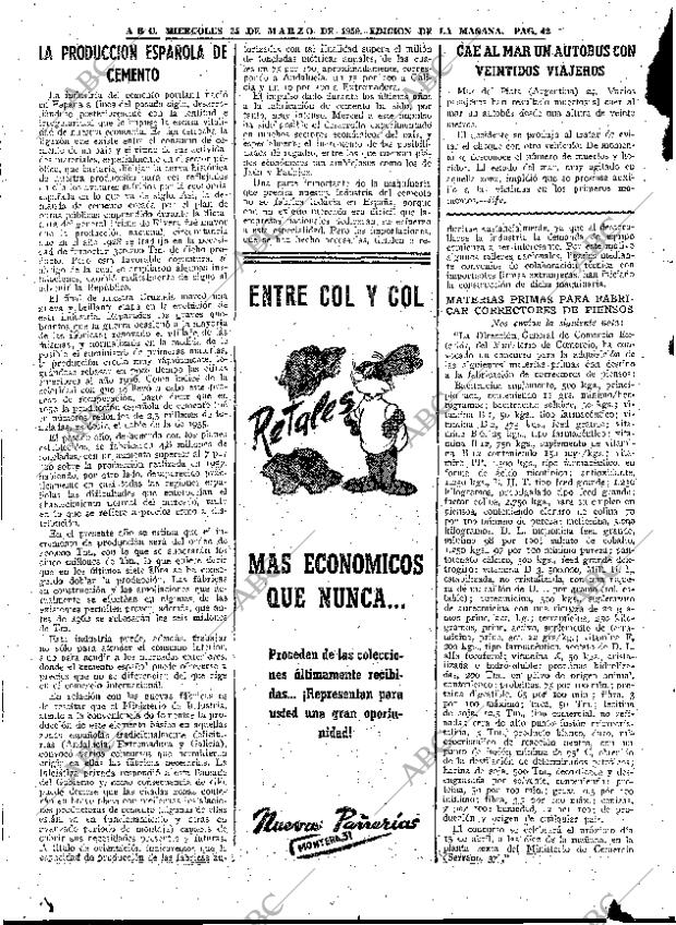 ABC MADRID 25-03-1959 página 42