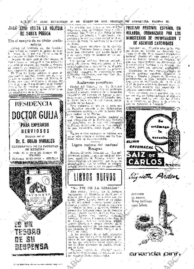 ABC SEVILLA 25-03-1959 página 22