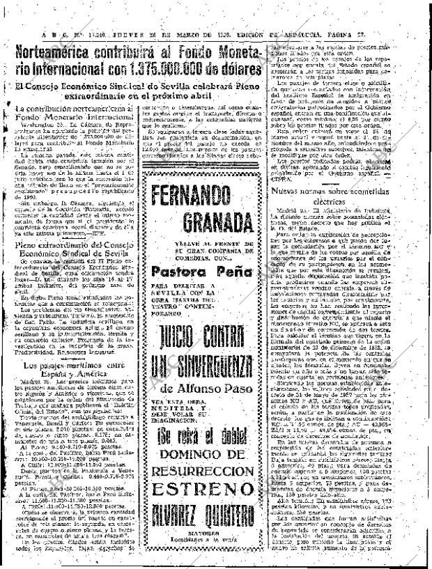 ABC SEVILLA 26-03-1959 página 23