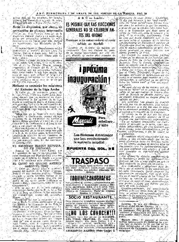 ABC MADRID 01-04-1959 página 39