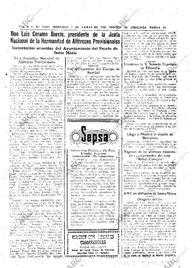 ABC SEVILLA 01-04-1959 página 19