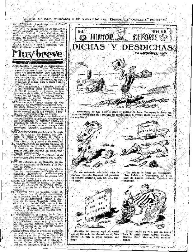 Periodico Abc Sevilla 08 04 1959 Portada Archivo Abc