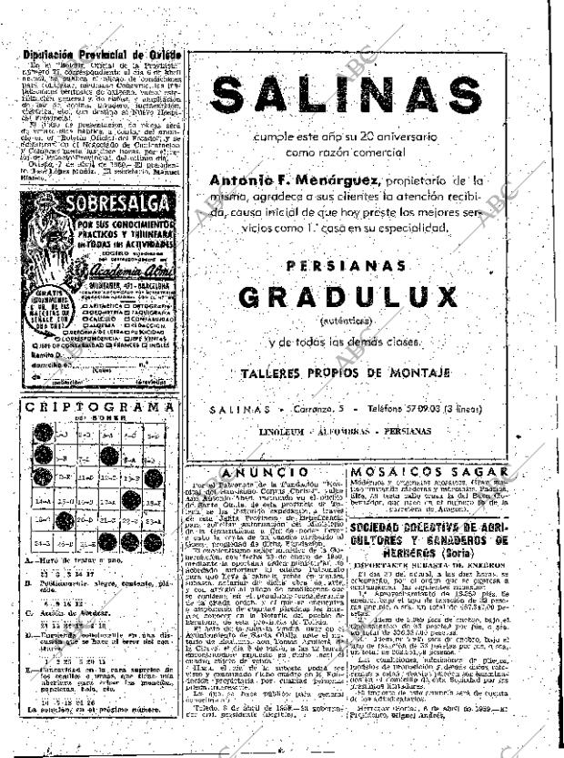 ABC MADRID 11-04-1959 página 73