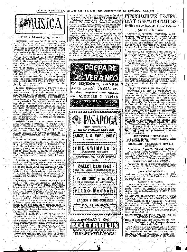 ABC MADRID 12-04-1959 página 111