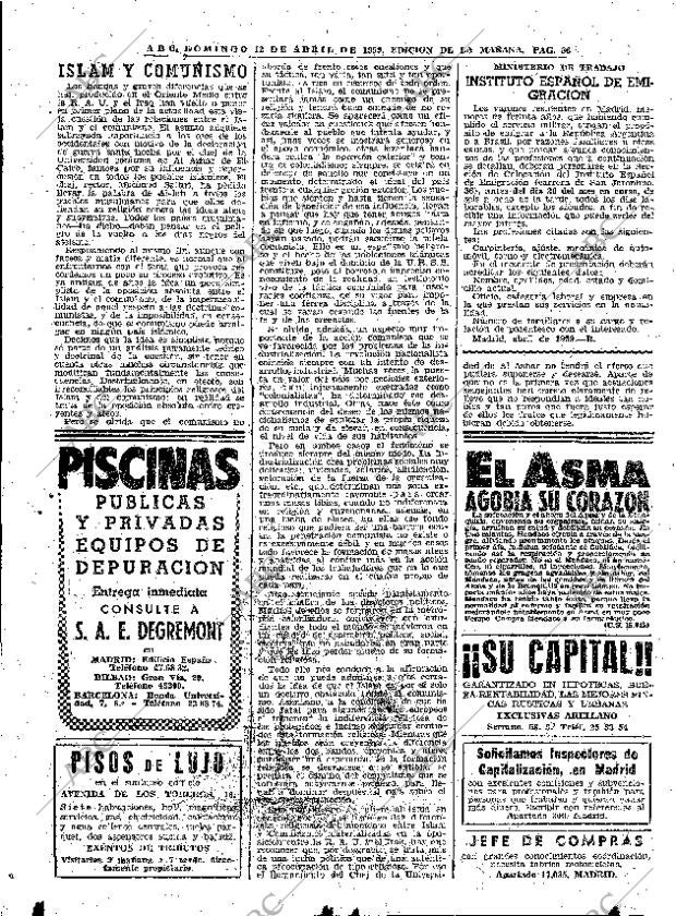 ABC MADRID 12-04-1959 página 86