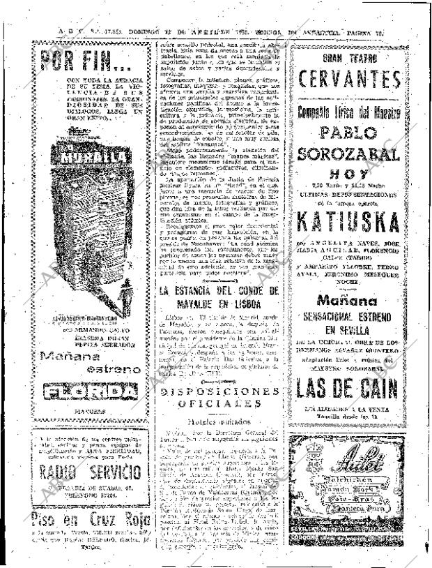 ABC SEVILLA 12-04-1959 página 70