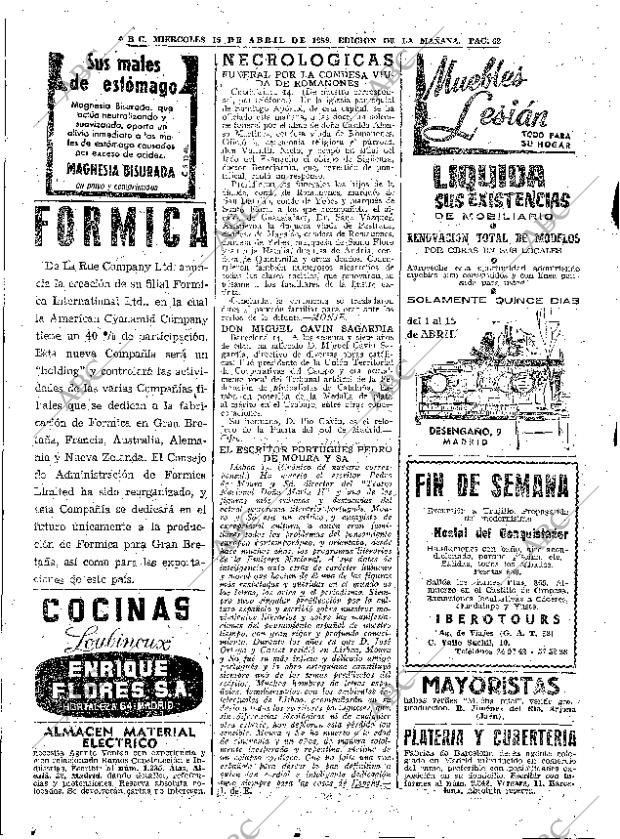 ABC MADRID 15-04-1959 página 62