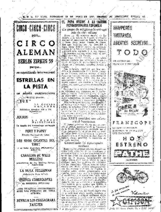 ABC SEVILLA 15-04-1959 página 40