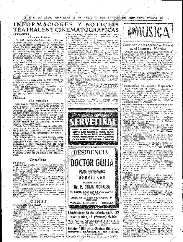 ABC SEVILLA 15-04-1959 página 56