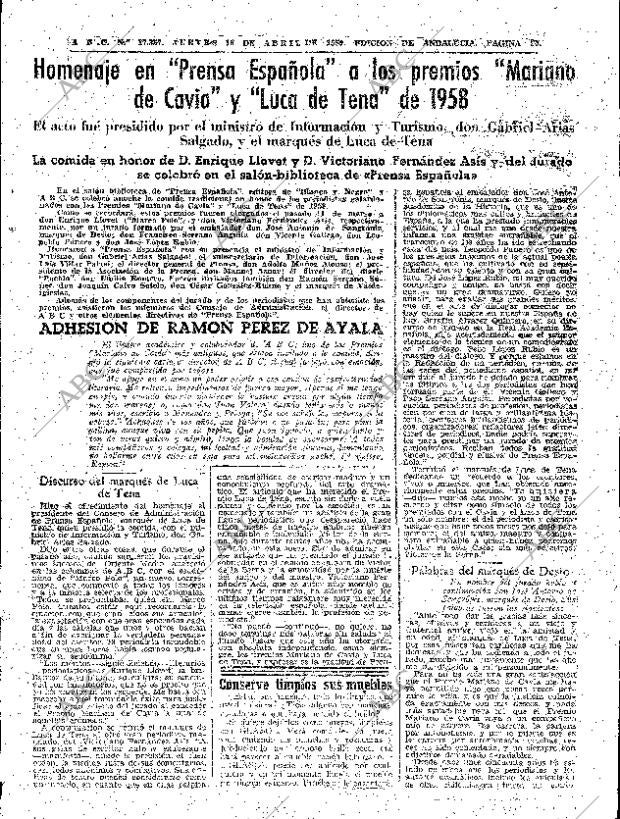 ABC SEVILLA 16-04-1959 página 25