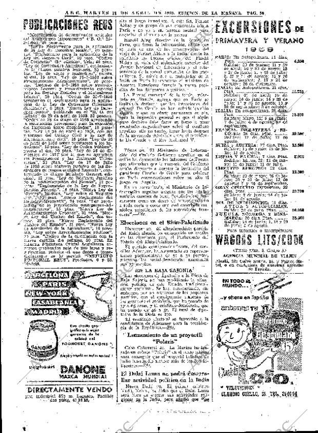 ABC MADRID 21-04-1959 página 56