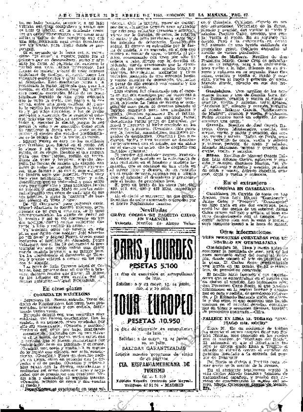 ABC MADRID 21-04-1959 página 67