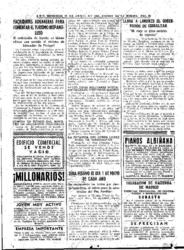 ABC MADRID 22-04-1959 página 54