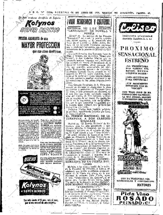 ABC SEVILLA 24-04-1959 página 40