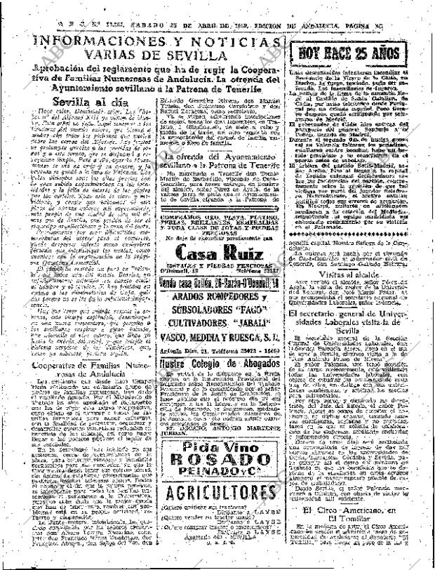 ABC SEVILLA 25-04-1959 página 43